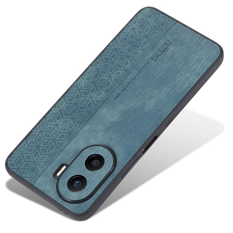 AZNS Imprinted Pattern Phone Case for Honor X40i 5G, PU Leather Coated TPU Shockproof Protective Cover - Green