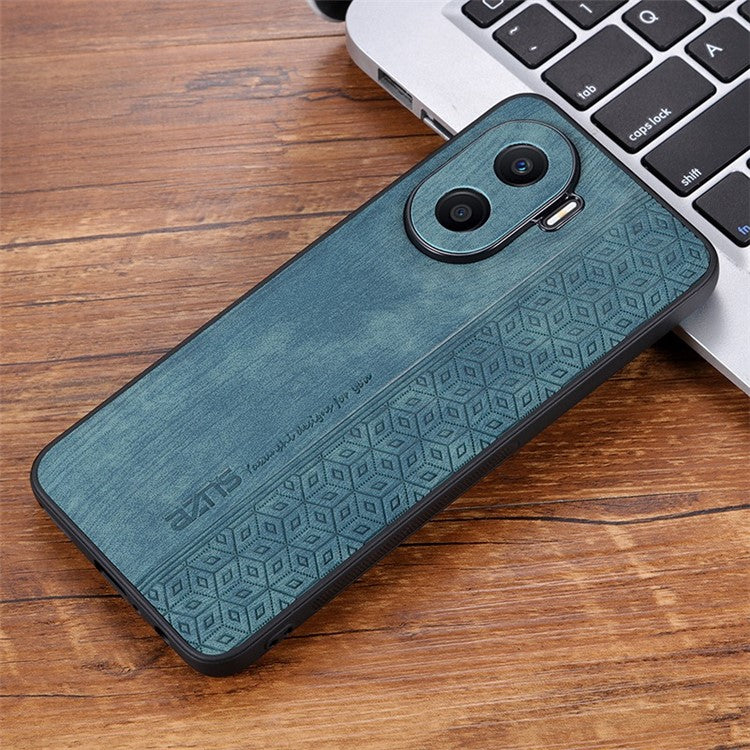 AZNS Imprinted Pattern Phone Case for Honor X40i 5G, PU Leather Coated TPU Shockproof Protective Cover - Green