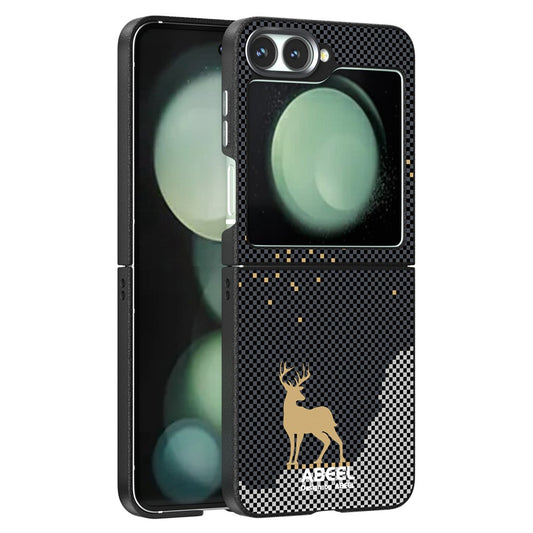 ABEEL For Samsung Galaxy Z Flip7 FE 5G / Z Flip6 5G Case Compatible with MagSafe Ultra Slim PC TPU Phone Back Cover - Deer
