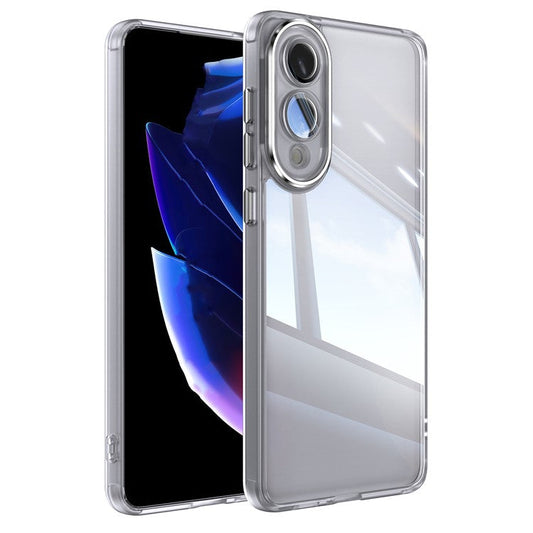 For Samsung Galaxy S25 Edge Case Drop-Proof TPU + Acrylic Protective Phone Cover - Transparent White
