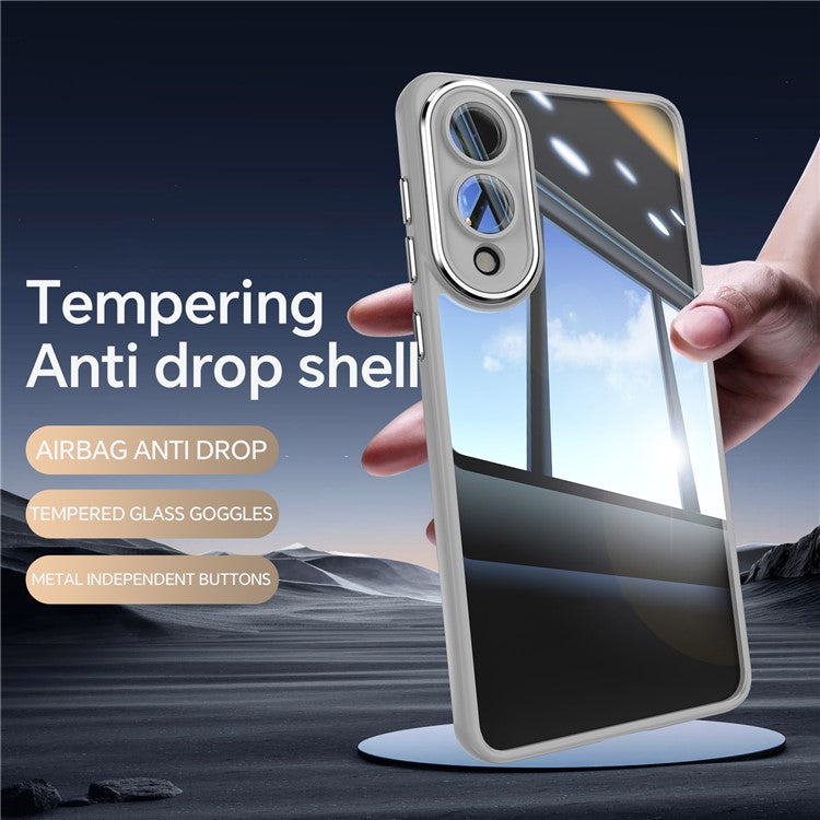 For Samsung Galaxy S25 Edge Case Drop-Proof TPU + Acrylic Protective Phone Cover - Grey
