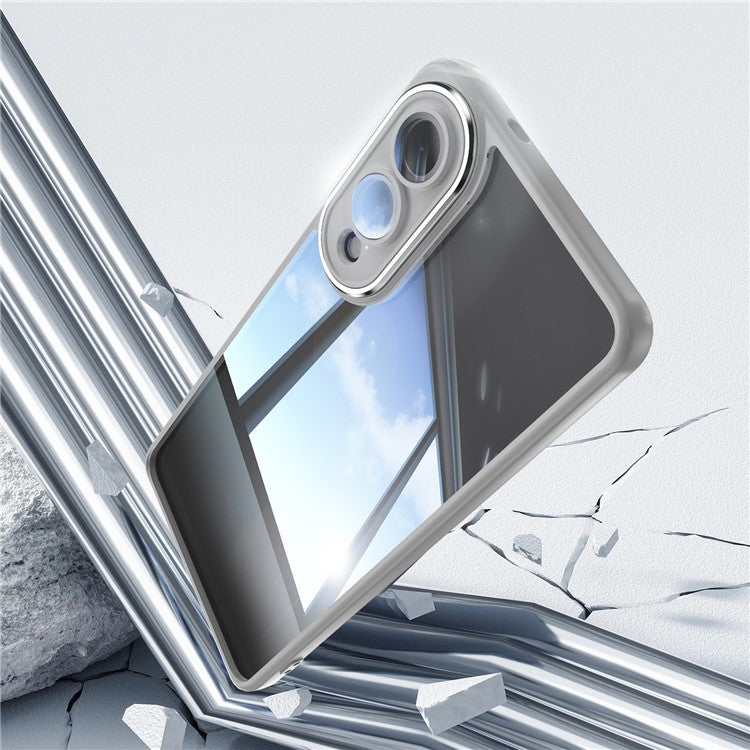 For Samsung Galaxy S25 Edge Case Drop-Proof TPU + Acrylic Protective Phone Cover - Grey