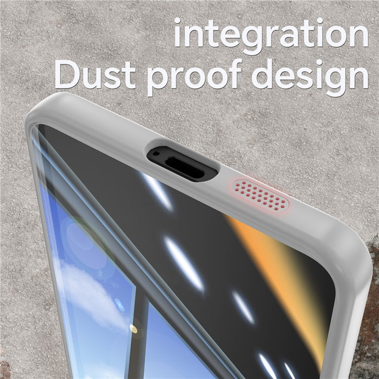 For Samsung Galaxy S25 Edge Case Drop-Proof TPU + Acrylic Protective Phone Cover - Grey