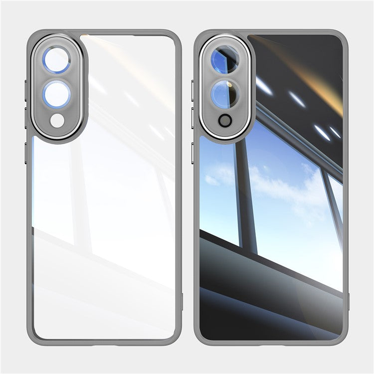 For Samsung Galaxy S25 Edge Case Drop-Proof TPU + Acrylic Protective Phone Cover - Grey