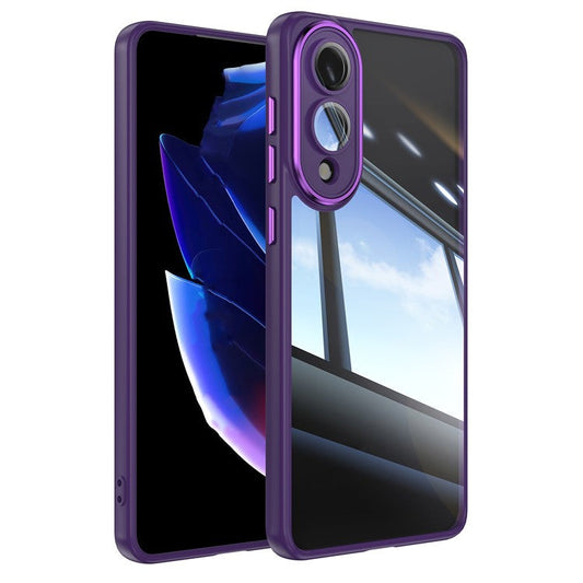 For Samsung Galaxy S25 Edge Case Drop-Proof TPU + Acrylic Protective Phone Cover - Dark Purple