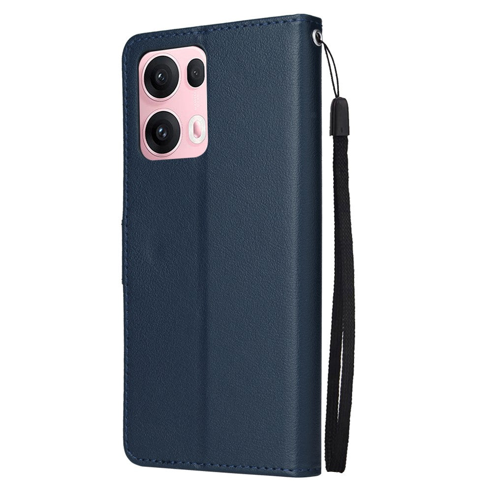 For Oppo Reno13 Pro 5G Case Wallet Stand View PU Leather Phone Cover - Blue