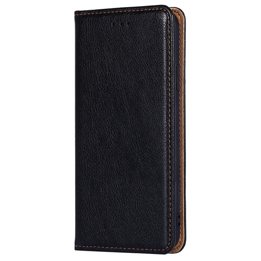 For Oppo Reno13 F 5G / Reno13 F 4G Case Wallet PU Leather Magnetic Auto-Absorbed Phone Cover - Black