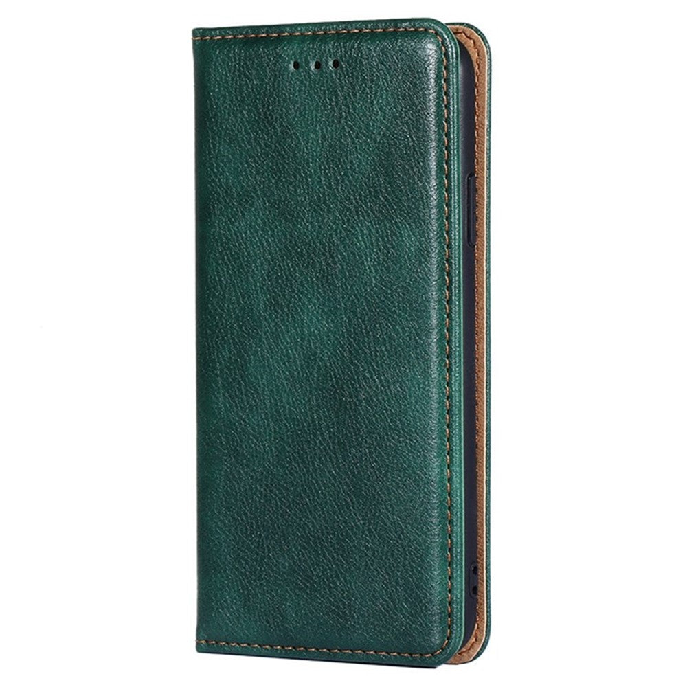 For Oppo Reno13 F 5G / Reno13 F 4G Case Wallet PU Leather Magnetic Auto-Absorbed Phone Cover - Green