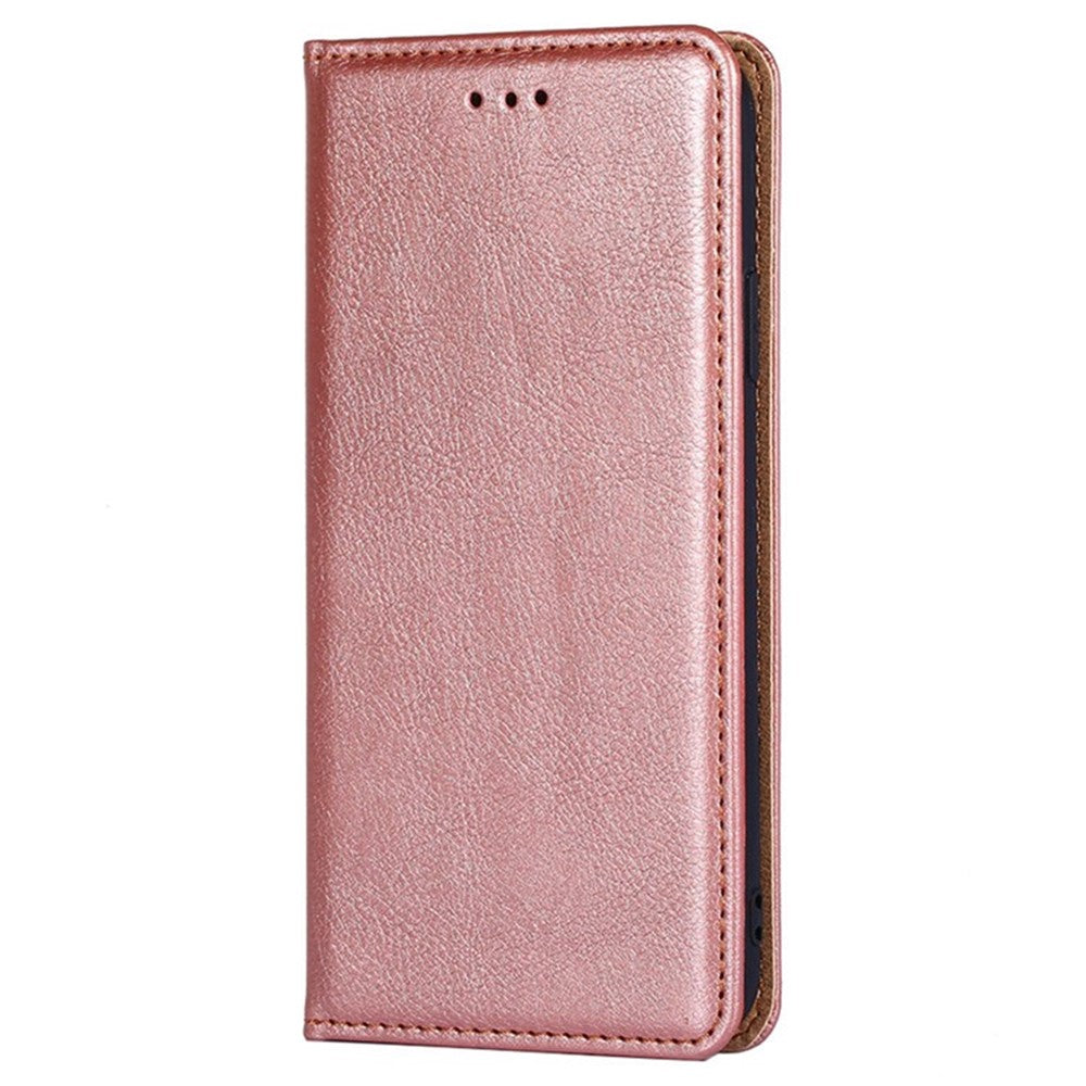 For Oppo Reno13 F 5G / Reno13 F 4G Case Wallet PU Leather Magnetic Auto-Absorbed Phone Cover - Rose Gold