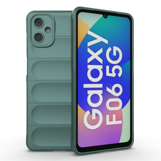For Samsung Galaxy F06 5G  /  M06 5G Case Anti-Drop Soft TPU Rugged Phone Back Cover - Green
