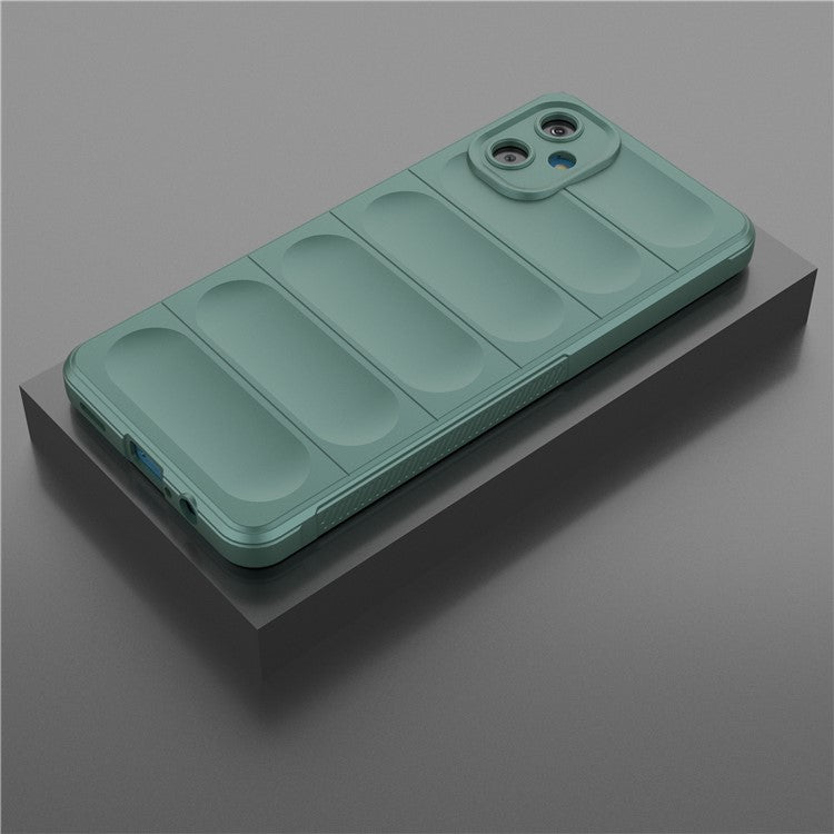 For Samsung Galaxy F06 5G  /  M06 5G Case Anti-Drop Soft TPU Rugged Phone Back Cover - Green