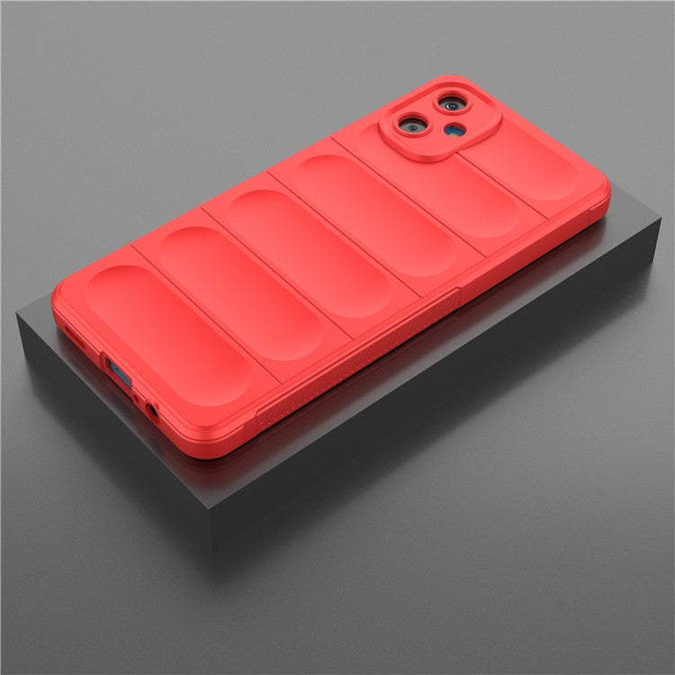 For Samsung Galaxy F06 5G  /  M06 5G Case Anti-Drop Soft TPU Rugged Phone Back Cover - Red