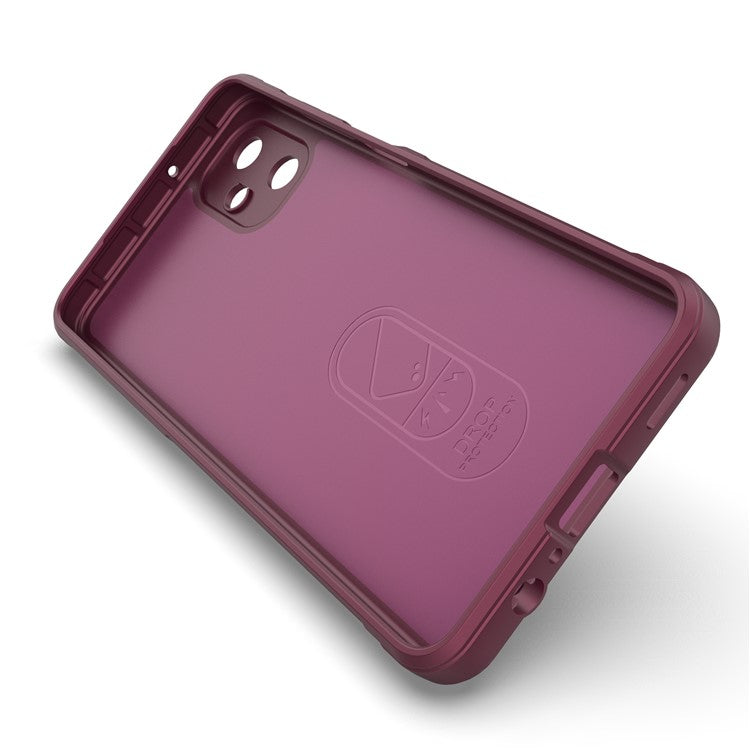 For Samsung Galaxy F06 5G  /  M06 5G Case Anti-Drop Soft TPU Rugged Phone Back Cover - Wine Red
