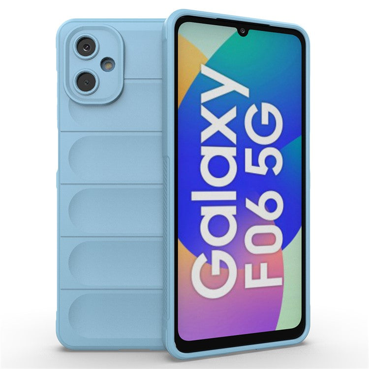For Samsung Galaxy F06 5G  /  M06 5G Case Anti-Drop Soft TPU Rugged Phone Back Cover - Baby Blue