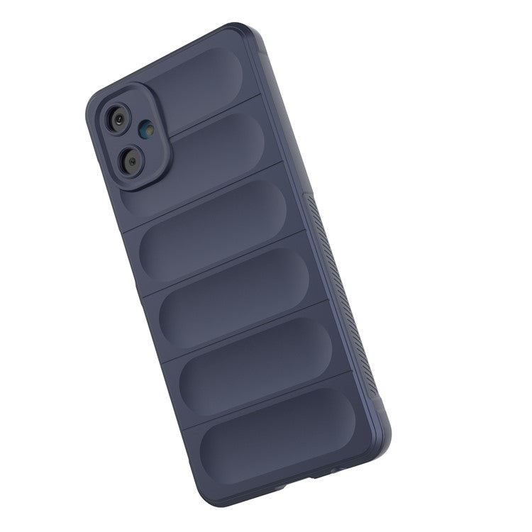 For Samsung Galaxy F06 5G  /  M06 5G Case Anti-Drop Soft TPU Rugged Phone Back Cover - Dark Blue