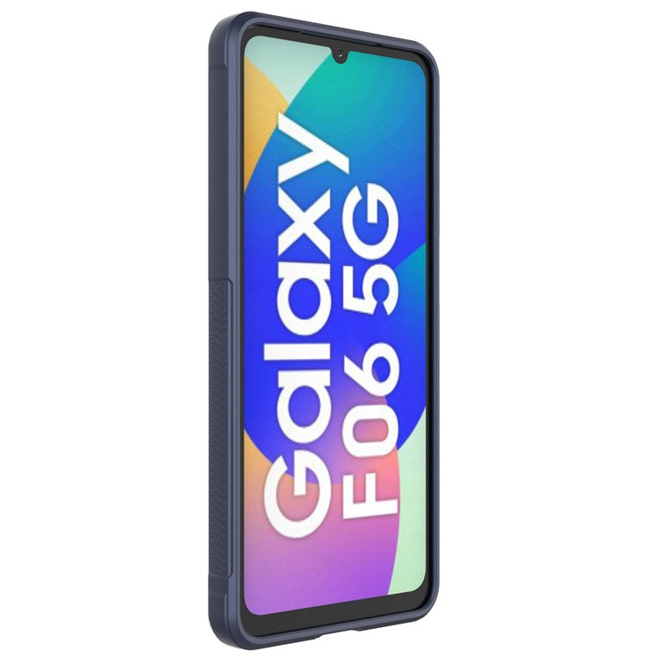For Samsung Galaxy F06 5G  /  M06 5G Case Anti-Drop Soft TPU Rugged Phone Back Cover - Dark Blue