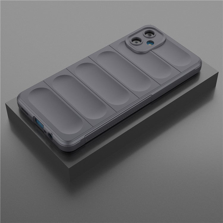For Samsung Galaxy F06 5G  /  M06 5G Case Anti-Drop Soft TPU Rugged Phone Back Cover - Dark Grey
