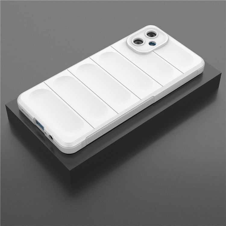 For Samsung Galaxy F06 5G  /  M06 5G Case Anti-Drop Soft TPU Rugged Phone Back Cover - White