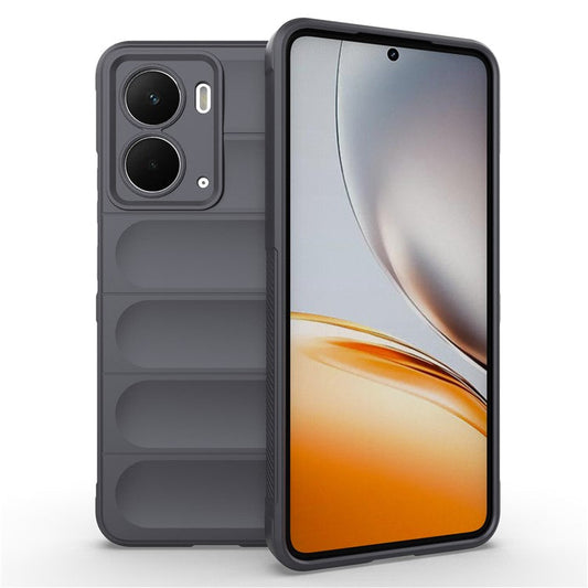 For Realme P3 5G  /  Neo7x 5G Case Anti-Drop Soft TPU Rugged Phone Back Cover - Dark Grey