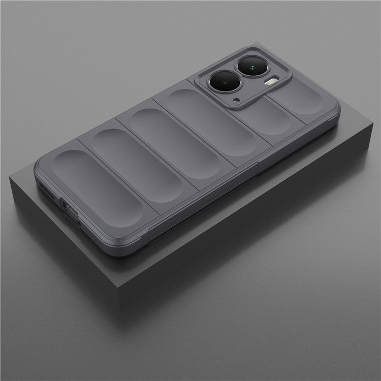 For Realme P3 5G  /  Neo7x 5G Case Anti-Drop Soft TPU Rugged Phone Back Cover - Dark Grey