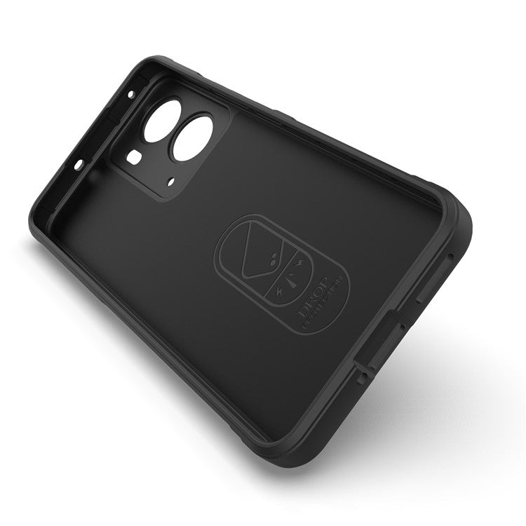 For Realme P3 5G  /  Neo7x 5G Case Anti-Drop Soft TPU Rugged Phone Back Cover - Dark Grey