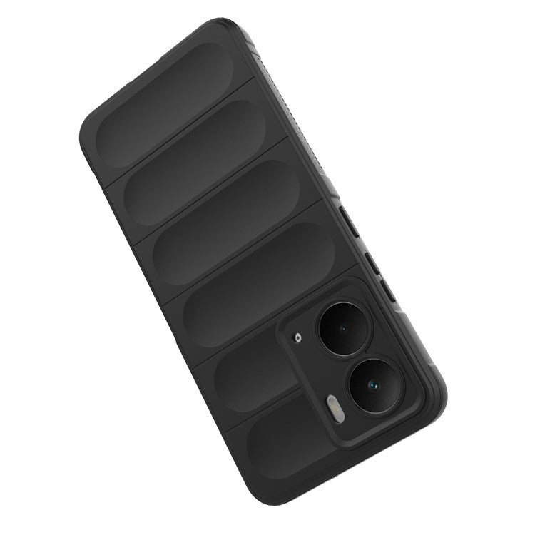 For Realme P3 5G  /  Neo7x 5G Case Anti-Drop Soft TPU Rugged Phone Back Cover - Dark Grey