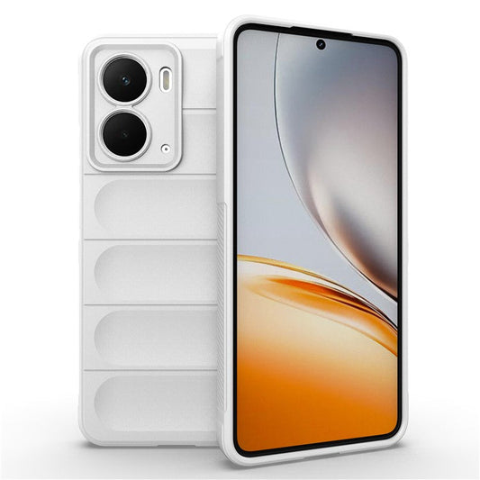 For Realme P3 5G  /  Neo7x 5G Case Anti-Drop Soft TPU Rugged Phone Back Cover - White