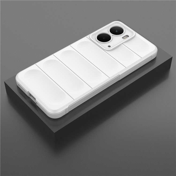 For Realme P3 5G  /  Neo7x 5G Case Anti-Drop Soft TPU Rugged Phone Back Cover - White