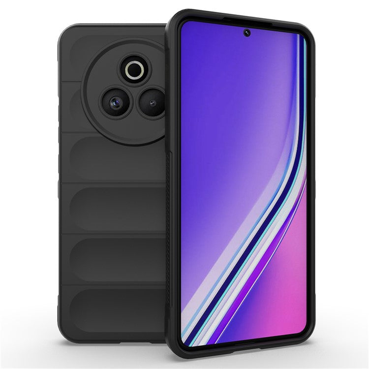 For Realme P3 Pro 5G Case Anti-Drop Soft TPU Rugged Phone Back Cover - Black