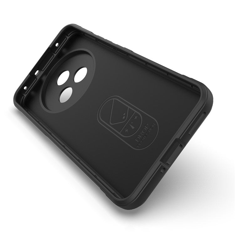 For Realme P3 Pro 5G Case Anti-Drop Soft TPU Rugged Phone Back Cover - Black