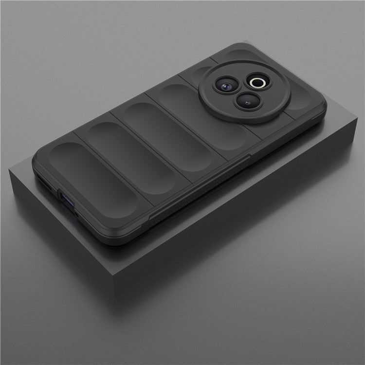 For Realme P3 Pro 5G Case Anti-Drop Soft TPU Rugged Phone Back Cover - Black