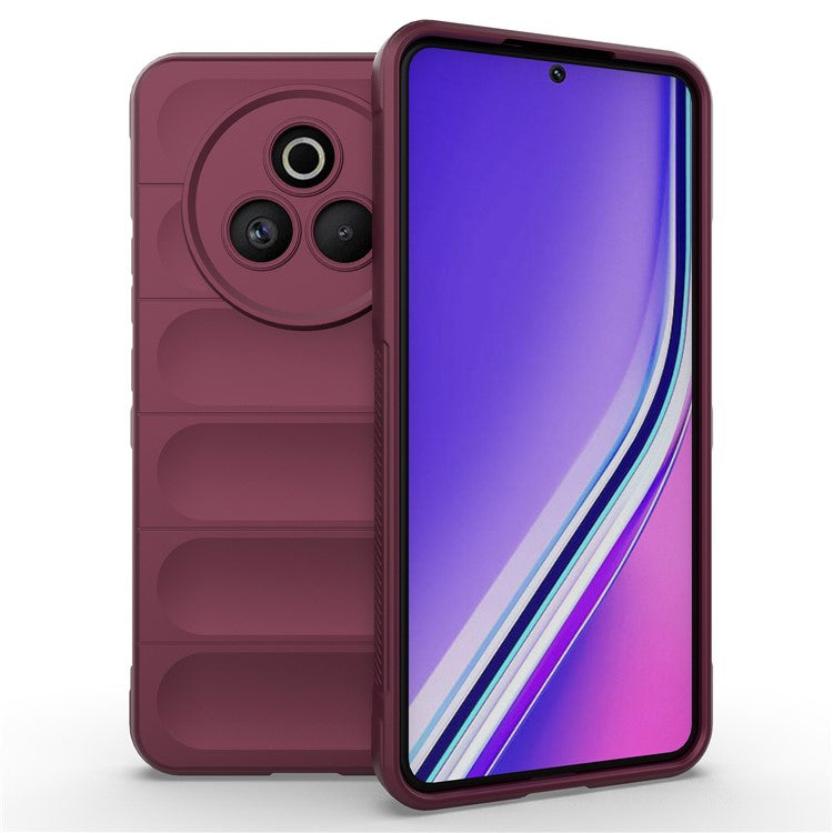 For Realme P3 Pro 5G Case Anti-Drop Soft TPU Rugged Phone Back Cover - Wine Red