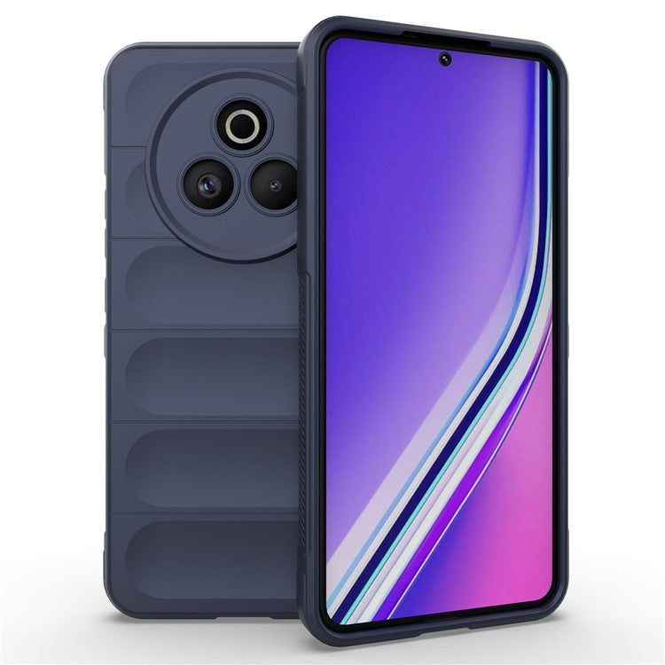 For Realme P3 Pro 5G Case Anti-Drop Soft TPU Rugged Phone Back Cover - Dark Blue