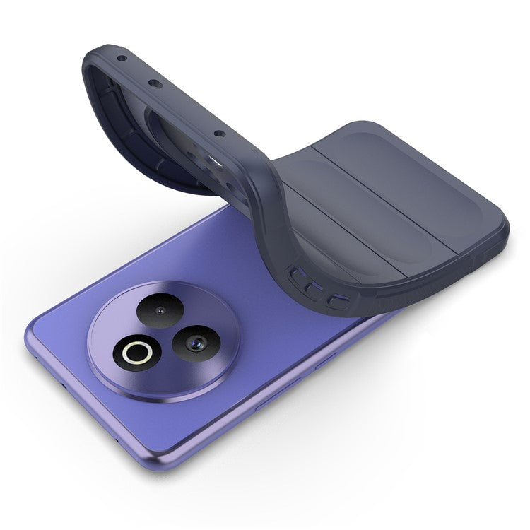 For Realme P3 Pro 5G Case Anti-Drop Soft TPU Rugged Phone Back Cover - Dark Blue