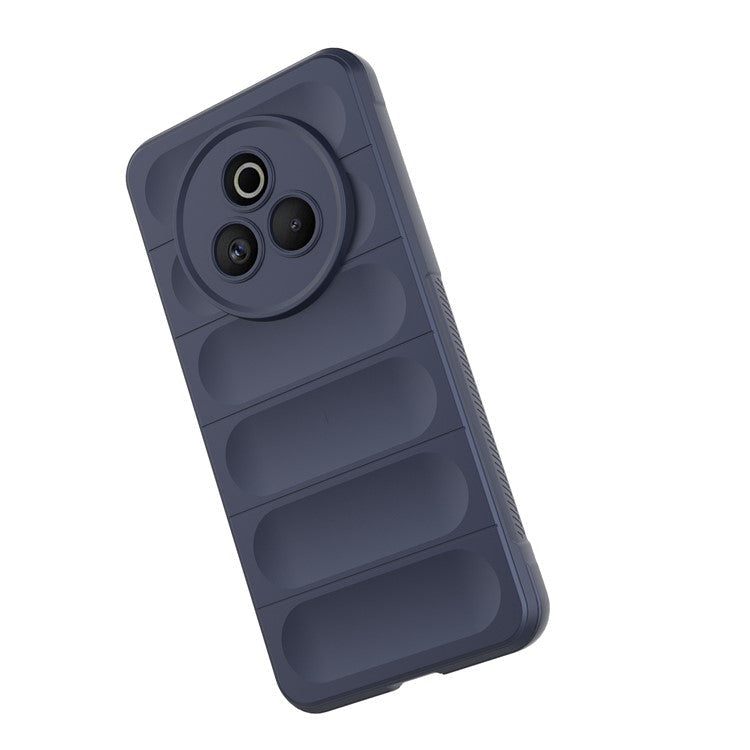 For Realme P3 Pro 5G Case Anti-Drop Soft TPU Rugged Phone Back Cover - Dark Blue