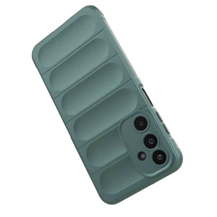 For Samsung Galaxy M16 5G / F16 5G Case Anti-Drop Soft TPU Rugged Phone Back Cover - Green