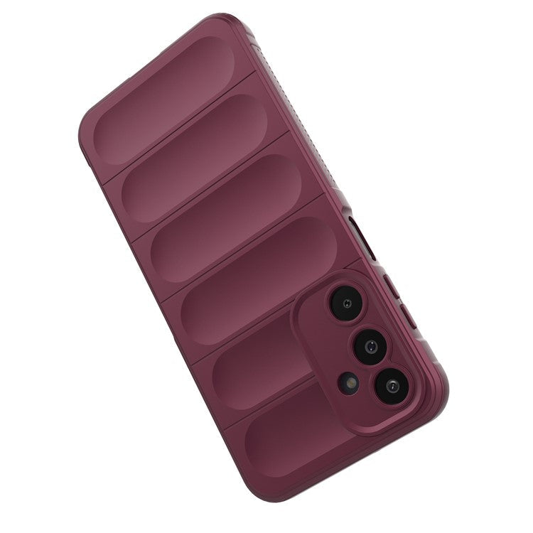 For Samsung Galaxy M16 5G / F16 5G Case Anti-Drop Soft TPU Rugged Phone Back Cover - Wine Red