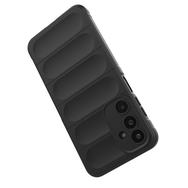 For Samsung Galaxy M16 5G / F16 5G Case Anti-Drop Soft TPU Rugged Phone Back Cover - Black