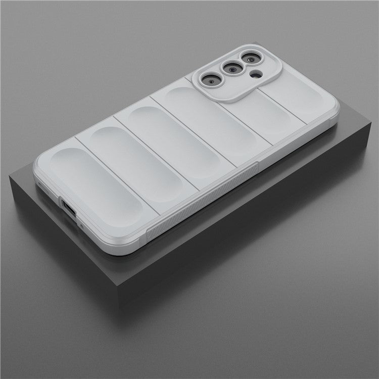 For Samsung Galaxy M16 5G / F16 5G Case Anti-Drop Soft TPU Rugged Phone Back Cover - Light Grey