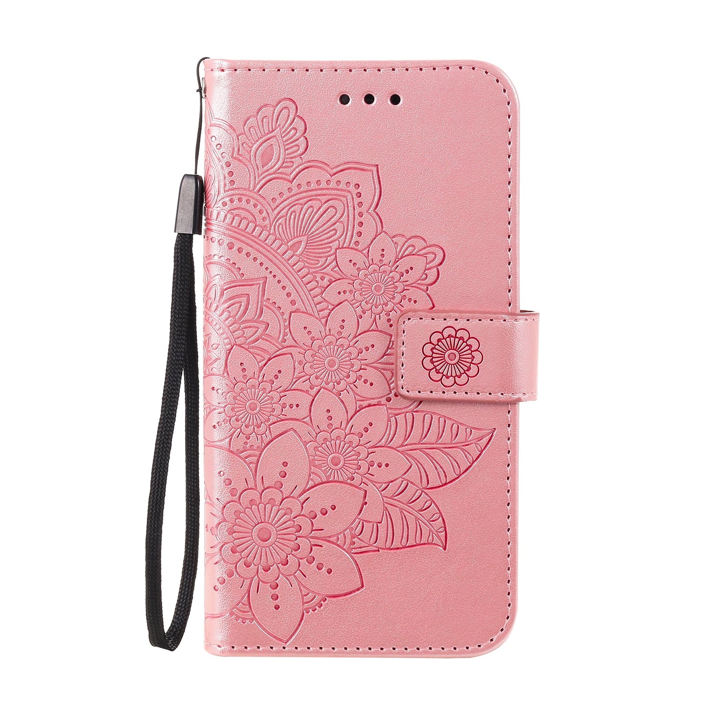 For vivo V50 Lite 4G Case Floral Pattern PU Leather Wallet Stand Phone Cover - Pink