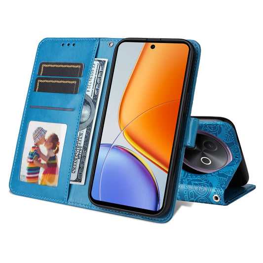 For vivo Y300i 5G / vivo Y39 5G Case Sunflower Imprint Leather Wallet Phone Cover - Blue