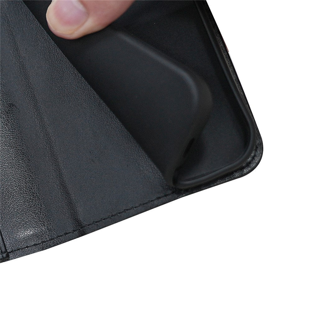 For Oppo Reno13 5G (Global) Case Stand Card Holder Wallet Leather Phone Cover - Black