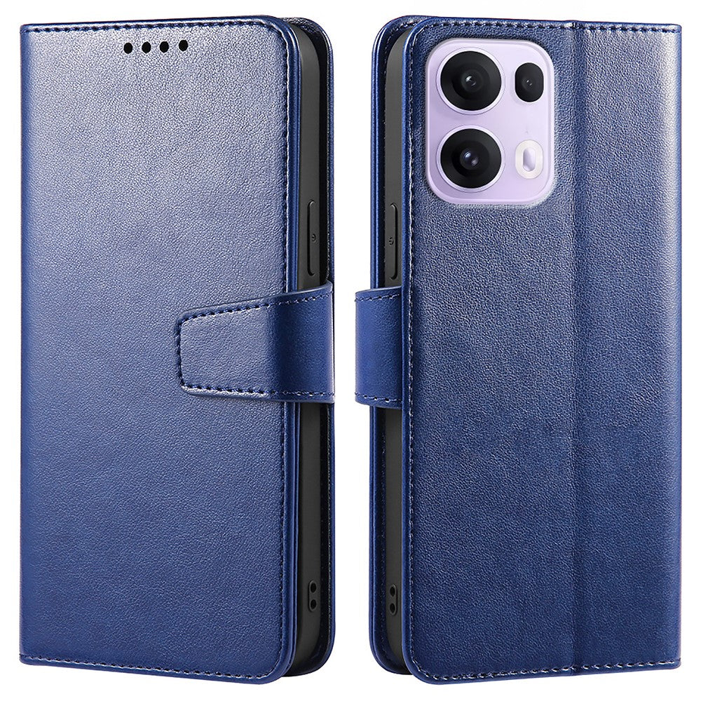 For Oppo Reno13 Pro 5G Case Stand Card Holder Wallet Leather Phone Cover - Blue