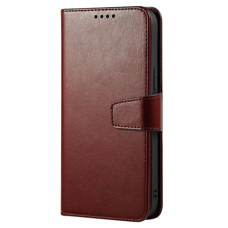 For Realme 14 Pro 5G Case Stand Card Holder Wallet Leather Phone Cover - Brown