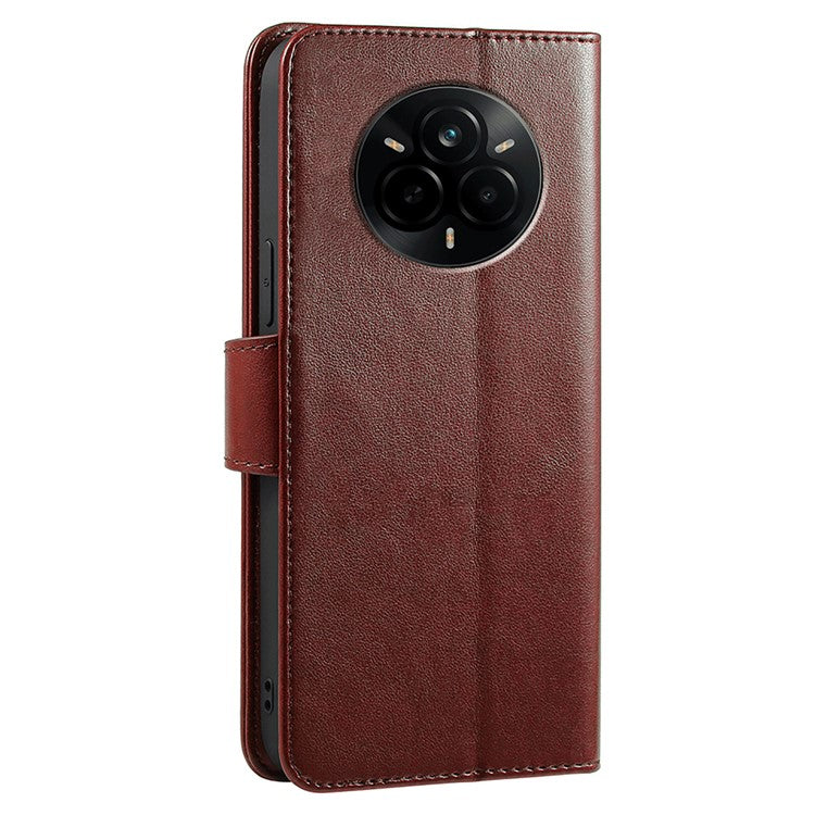 For Realme 14 Pro 5G Case Stand Card Holder Wallet Leather Phone Cover - Brown