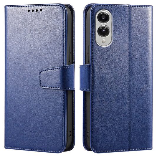 For Samsung Galaxy S25 Edge Case Stand Card Holder Wallet Leather Phone Cover - Blue