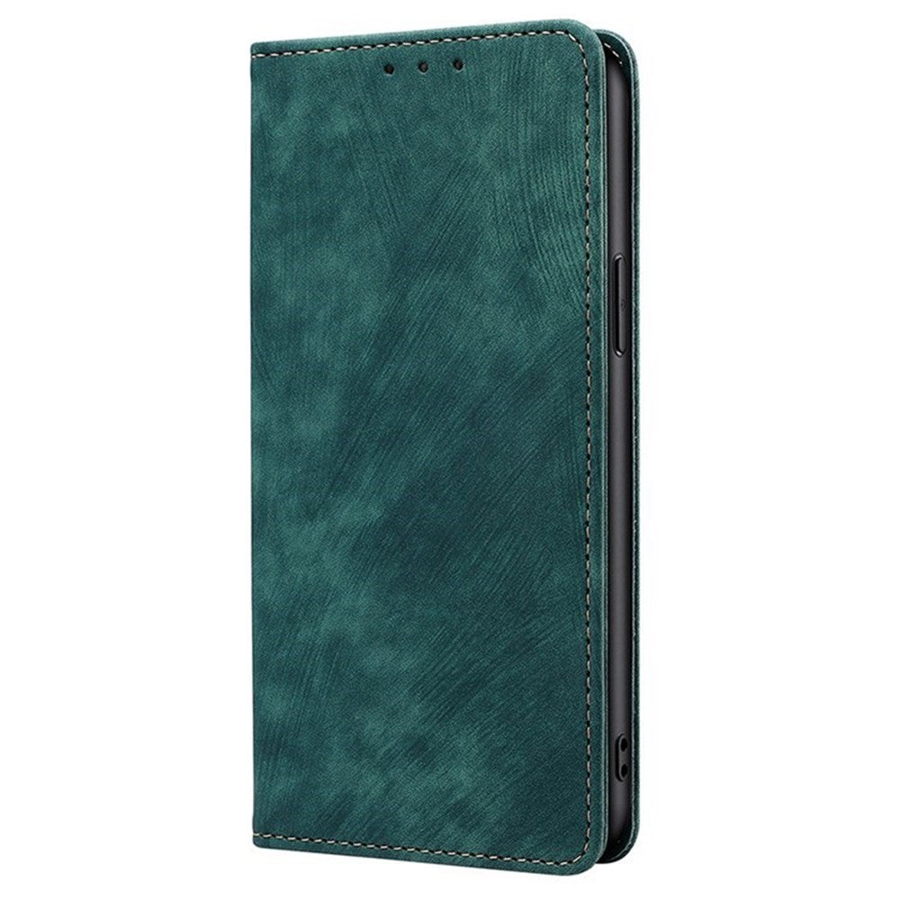 For Oppo Reno13 F 5G  /  4G Case RFID Blocking Wallet Leather Phone Cover - Green