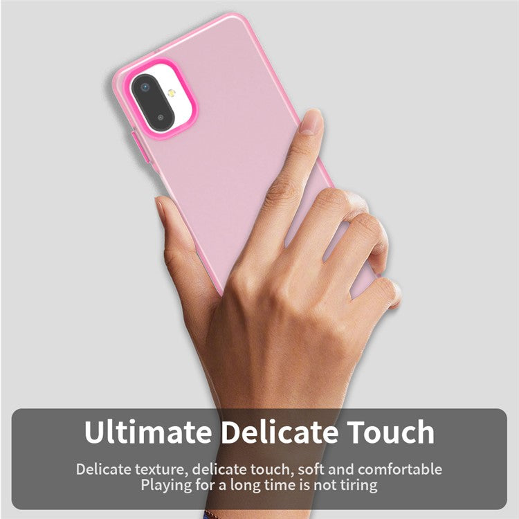 For Samsung Galaxy F06 5G  /  M06 5G Case PC + TPU + PET Matte Anti-Drop Phone Back Cover - Red