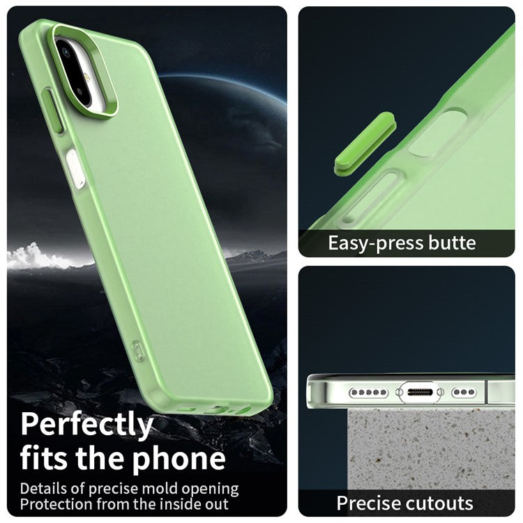 For Samsung Galaxy F06 5G  /  M06 5G Case PC + TPU + PET Matte Anti-Drop Phone Back Cover - Green
