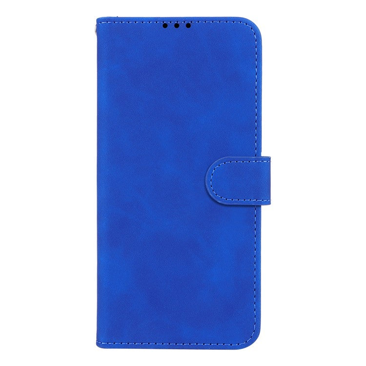 For Samsung Galaxy F06 5G  /  M06 5G Leather Case Skin Feel Anti Drop Wallet Flip Phone Cover - Blue